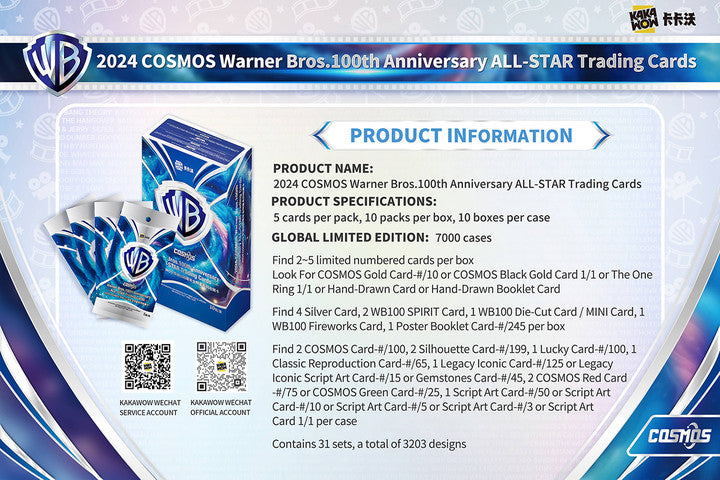 2024 Kakawow COSMOS Warner Bros. 100th Anniversary ALL-STAR Collection Box [ENG]
