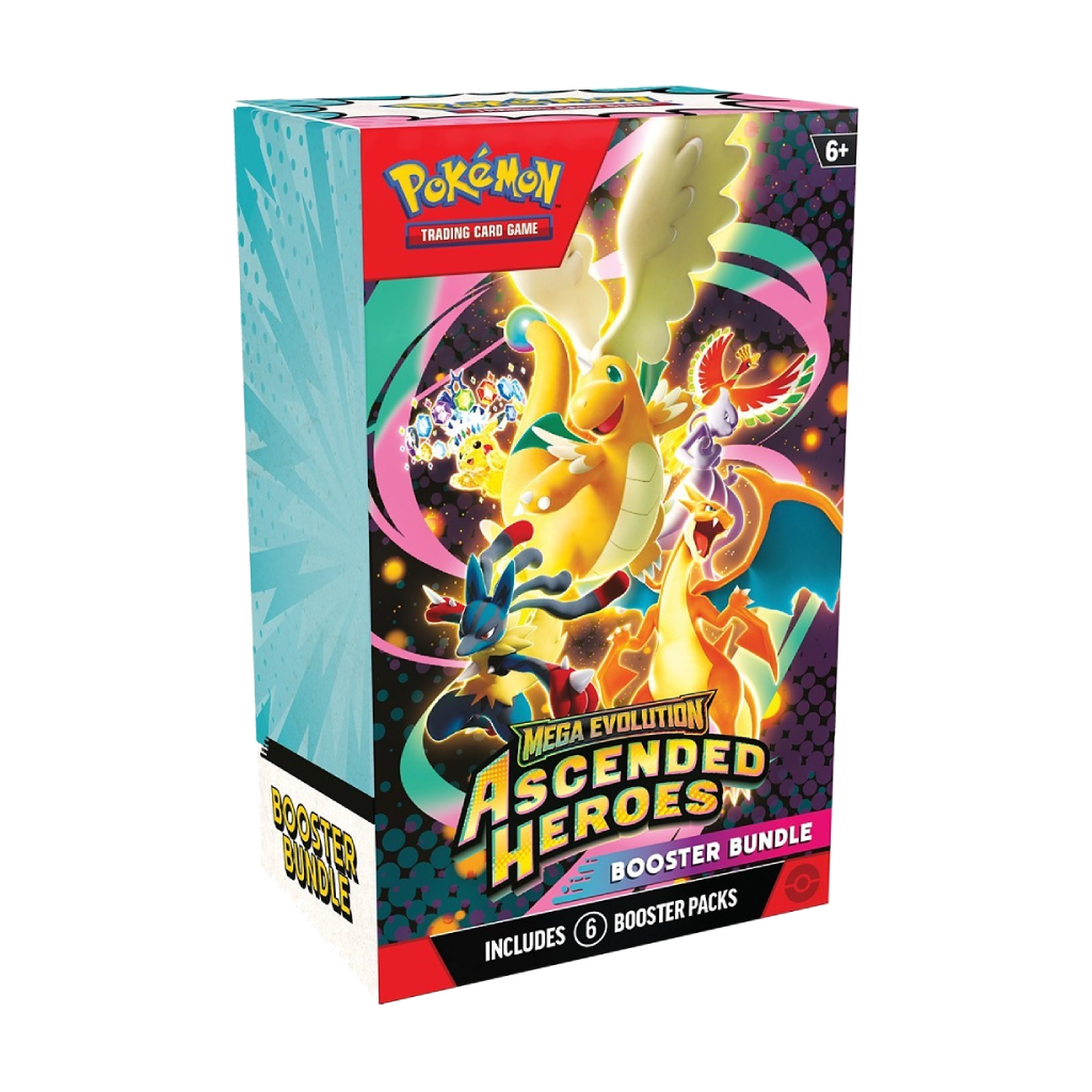 Pokemon TCG: Mega Evolution-Ascended Heroes Booster Bundle (6 Packs)