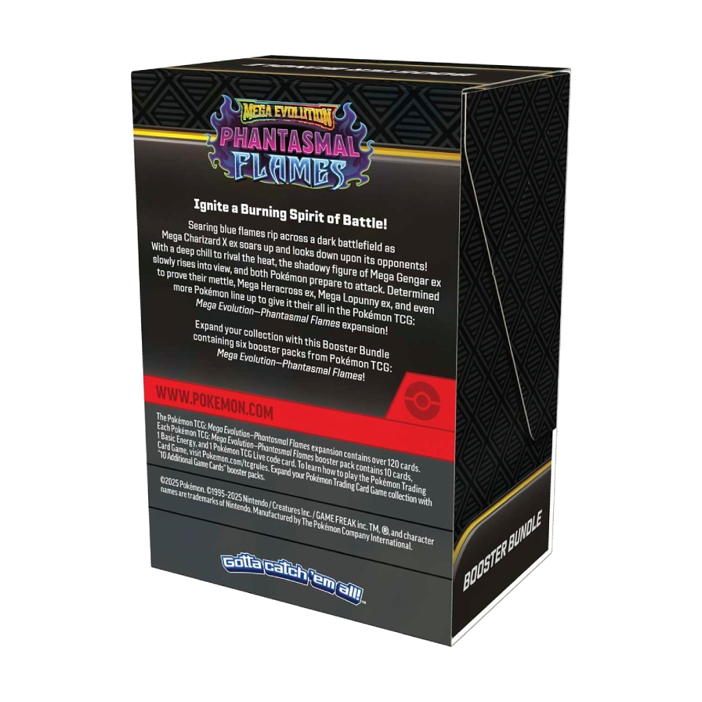 Pokémon TCG: Mega Evolution-Phantasmal Flames Booster Bundle (6 Packs)