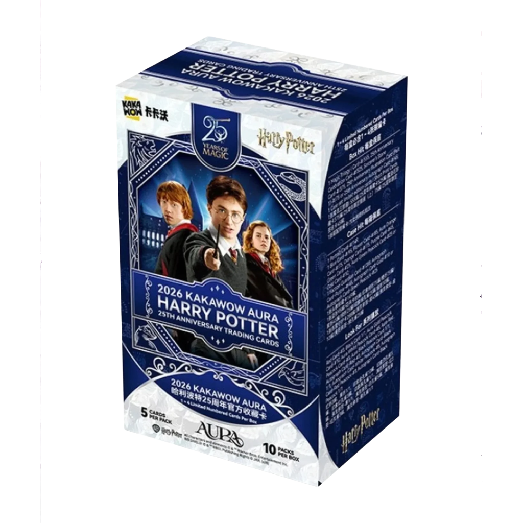 2026 Kakawow Aura Harry Potter 25th Anniversary Trading Cards Hobby Box [ENG]