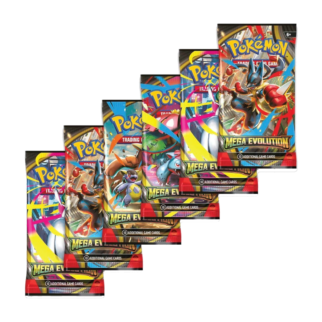 Pokemon TCG: Mega Evolution Booster Bundle (6 Packs)